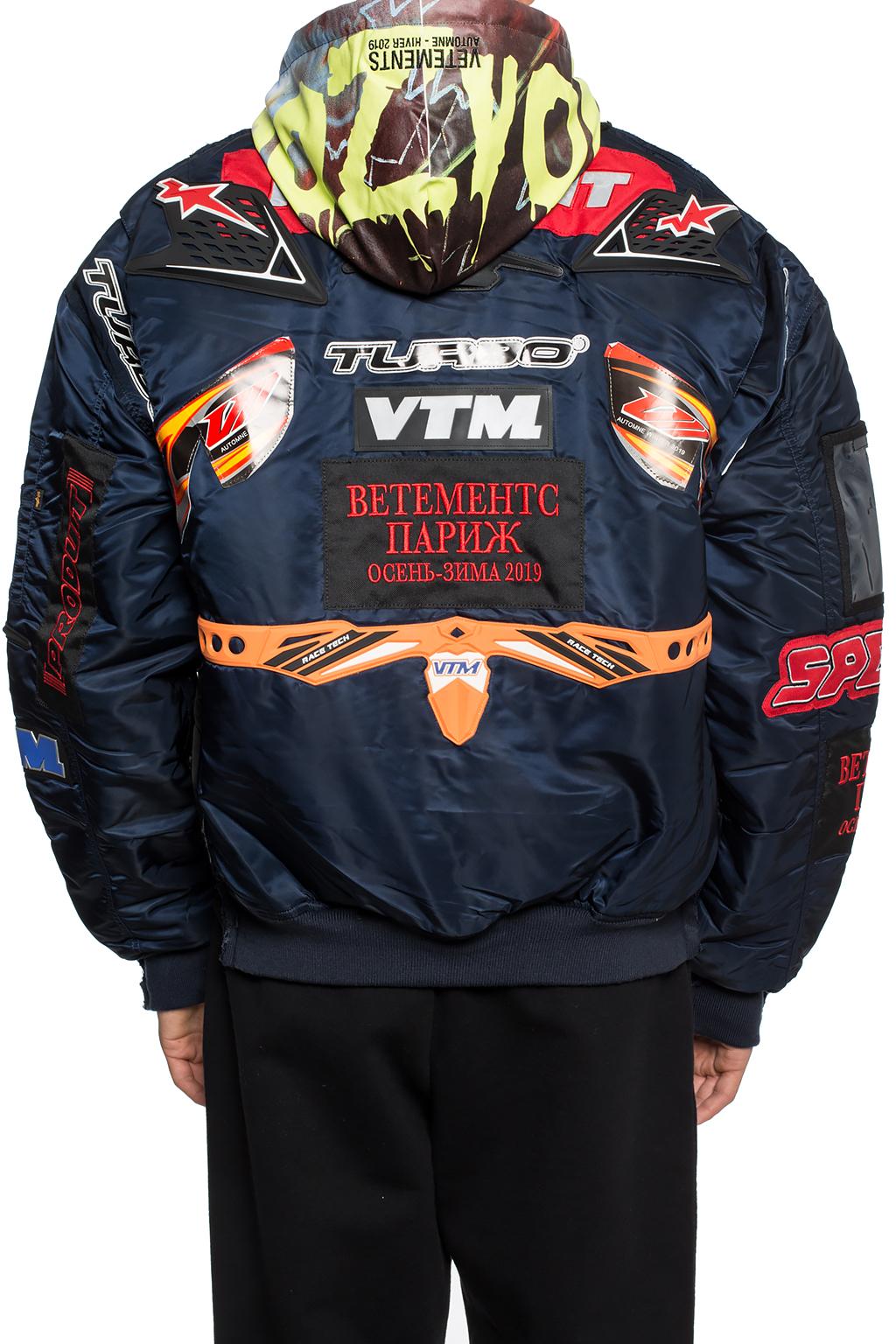 VETEMENTS Patched bomber jacket | Men's Clothing | Vitkac